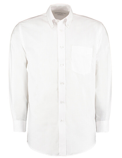 Chemise Oxford de travail pour homme, coupe classique, manches longues