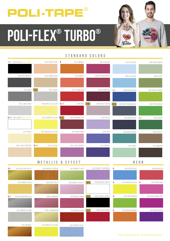 Poli-Flex Turbo Standard, 4901 white, 1m x 50cm
