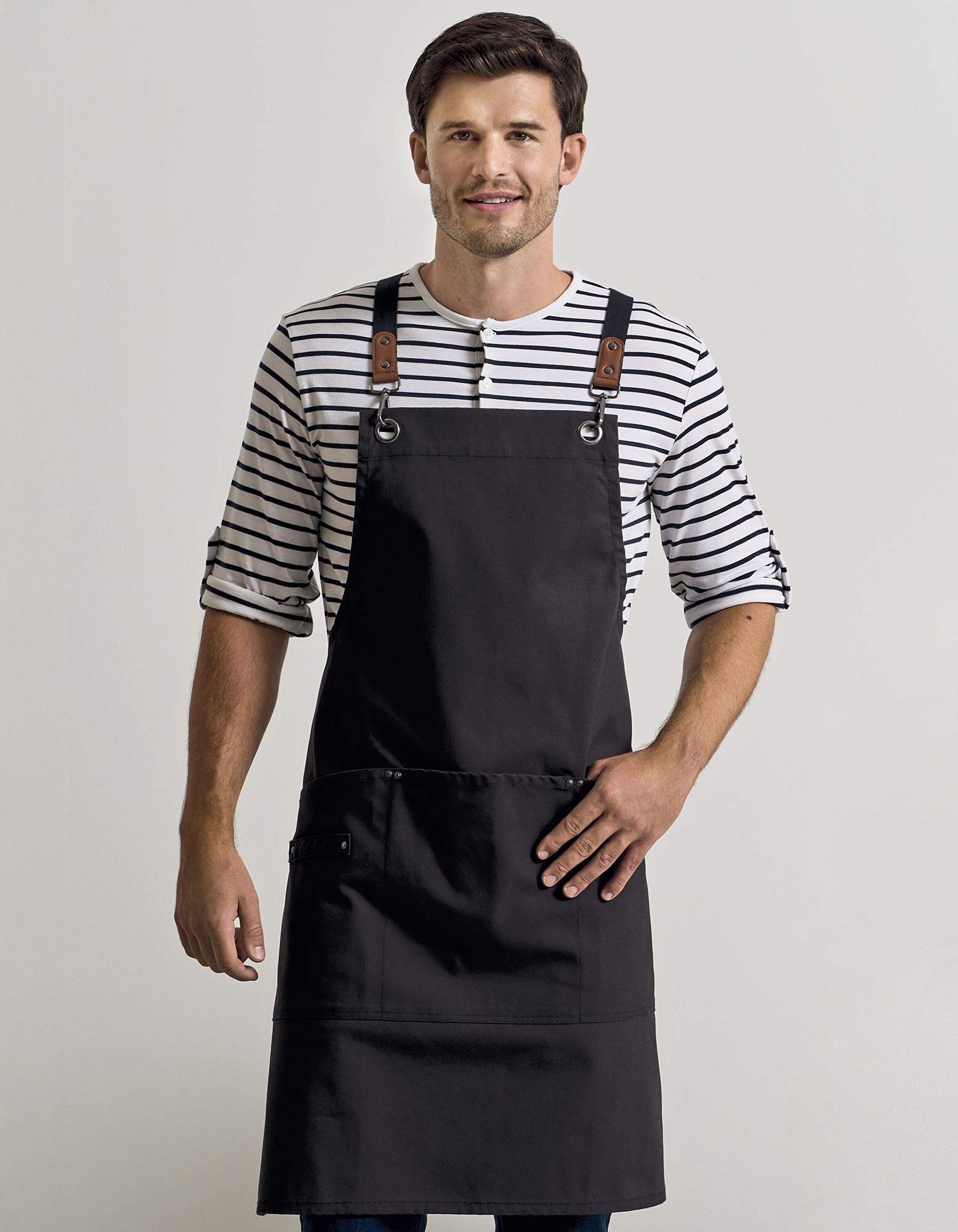 Clip 'n' Clasp Cross-Back Bib Apron