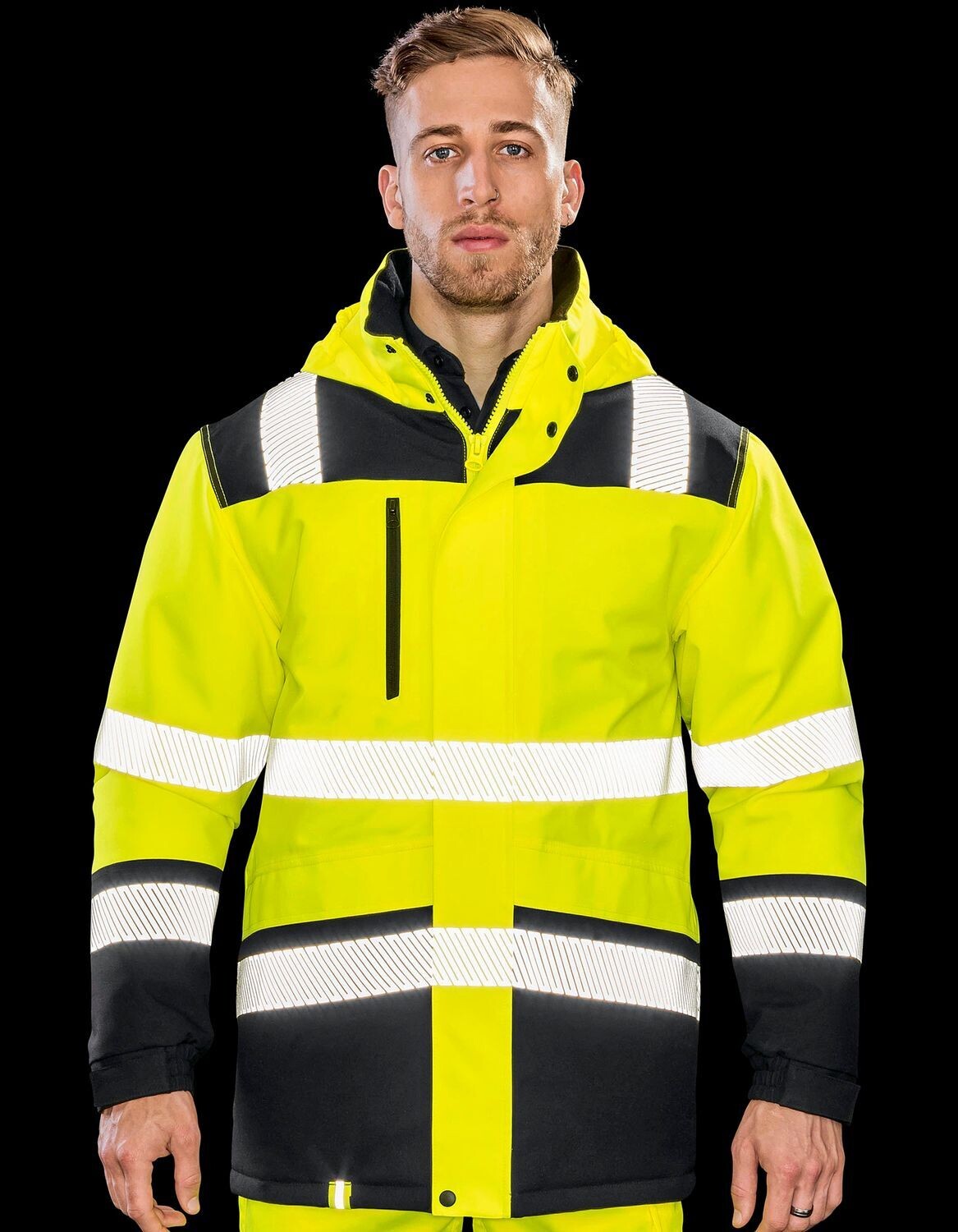 Printable Waterproof Softshell Safety Coat