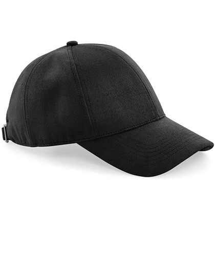 Cappello a 6 pannelli in finta pelle scamosciata
